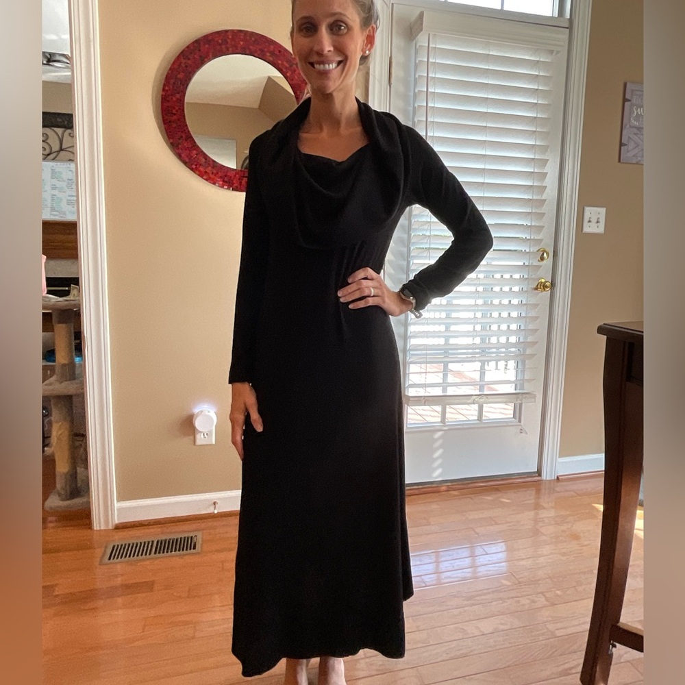 Soft Surroundings Long Cowl Neck Sweater Dress
